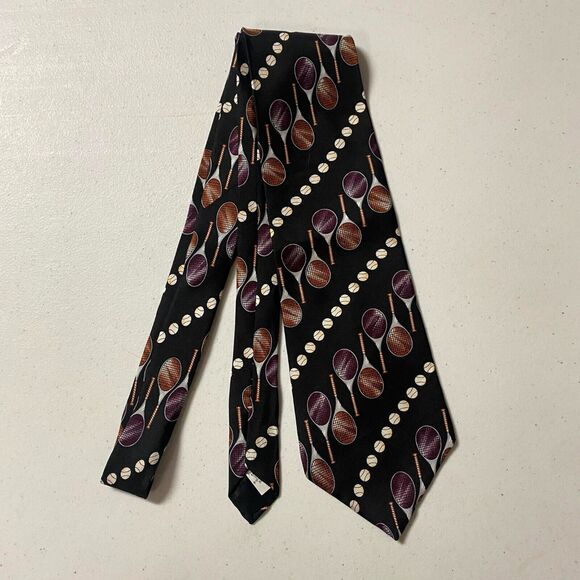 Oscar de la Renta Other - Oscar de la Renta Men's Silk tie made in USA Rocket Tennis Print